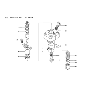 140241-4300 ZEXEL CONTROL SLEEVE Cross 1402414300 Denso