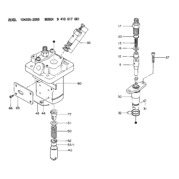 140241-4020 ZEXEL 9 411 617 463 BOSCH CONTROL SLEEVE 9411617463 ...